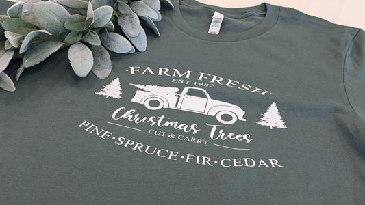 Farm Fresh Christmas Tree Truck Tee