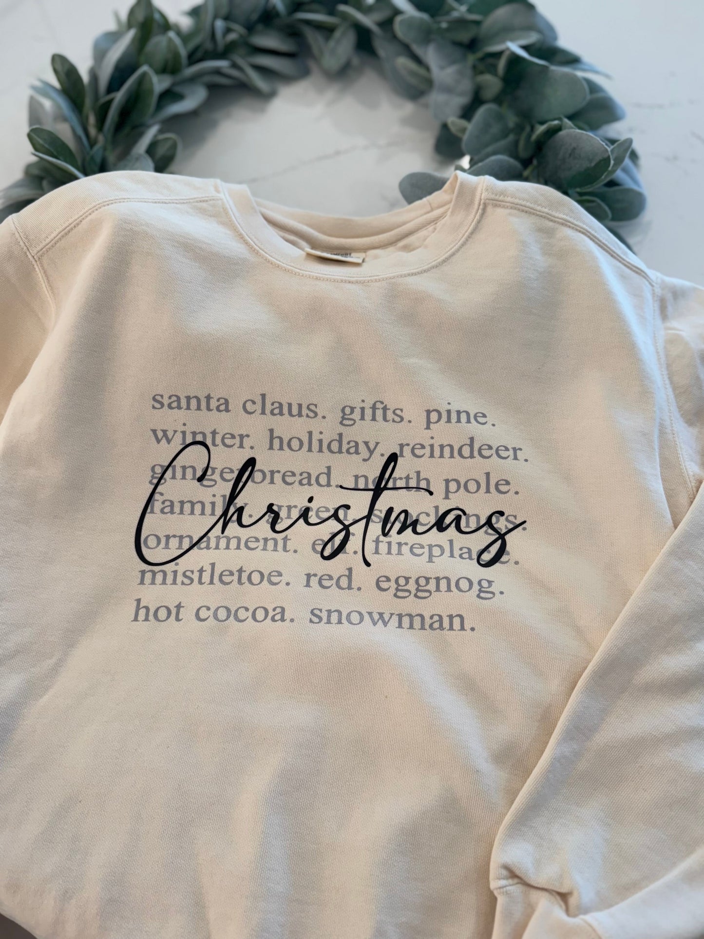 Christmas Words Sweatshirt