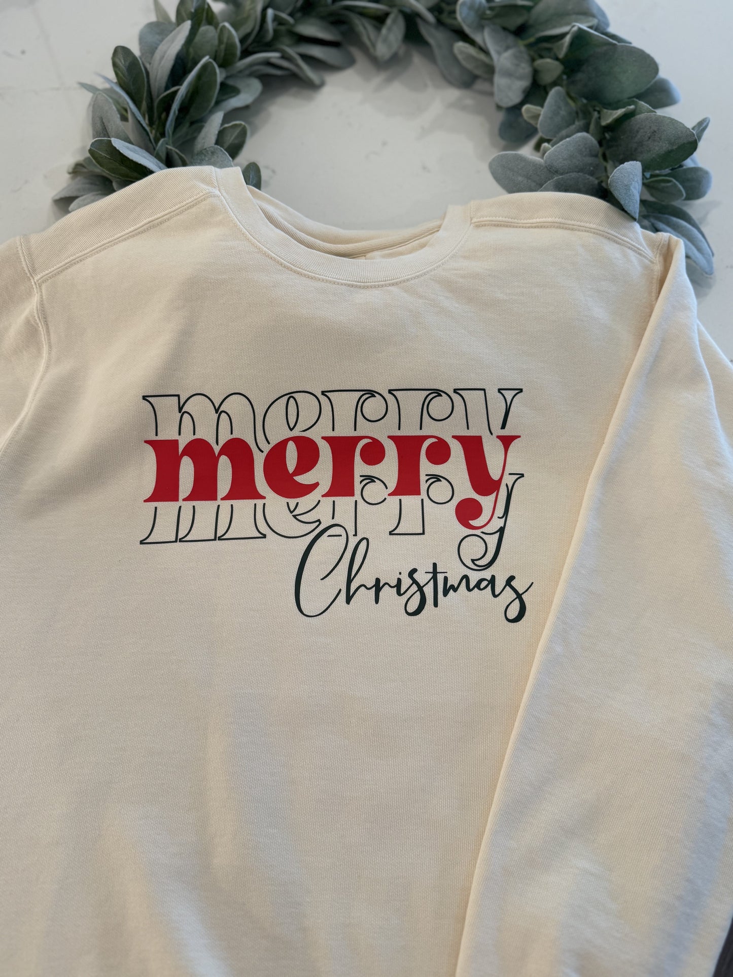 Merry Merry Merry Christmas Sweatshirt